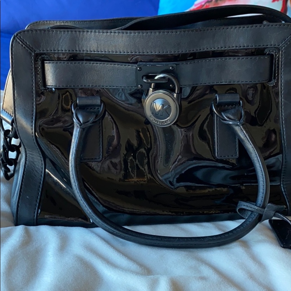 Matte black and shiny bag Michael Kors bag